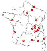 Carte agences Professionnels